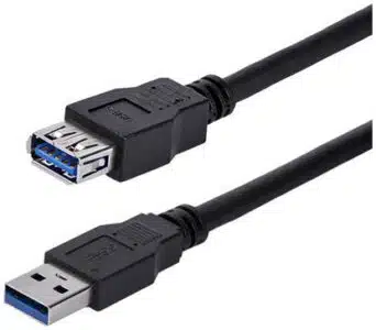 StarTech.com Cable 1m Extensión Alargador USB 3.0 SuperSpeed - Macho a Hembra USB A - Extensor - Negro