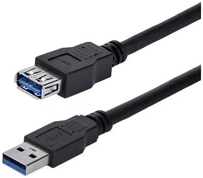 15923060_9107248220 StarTech.com Cable 1m Extensión Alargador USB 3.0 SuperSpeed - Macho a Hembra USB A - Extensor - Negro - Imagen 1