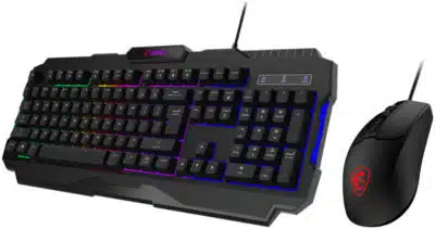 MSI FORGE GK100 COMBO teclado Ratón incluido Juego USB QWERTY Español Negro - Imagen 4