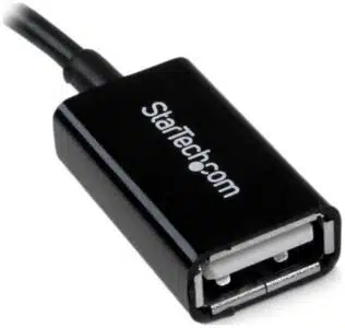StarTech.com Cable Adaptador de 12cm Micro USB Macho a USB A Hembra OTG para Tablets o Teléfonos Celulares - Negro - Imagen 3