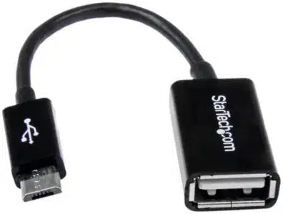 StarTech.com Cable Adaptador de 12cm Micro USB Macho a USB A Hembra OTG para Tablets o Teléfonos Celulares - Negro - Imagen 2
