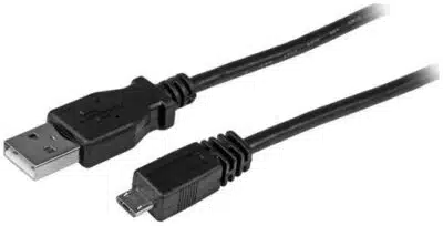 StarTech.com Cable de 91cm MicroUSB B a USB A de Carga y Datos para Teléfono Celular y Smartphone USB 2.0 - Negro