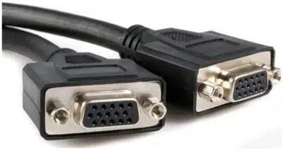 StarTech.com Cable de 20cm LFH59 DMS-59 a doble pantalla VGA - DMS59 Macho - 2x HD15 Hembra - Negro - Imagen 4