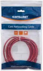 Cable Intellinet Red Cat6 UTP RJ45 M-M 1.5m Color Rojo - Imagen 3