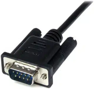 StarTech.com Cable 1m Módem Nulo Null Serial DB9 Hembra a Macho - Negro - Imagen 5