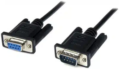 StarTech.com Cable 1m Módem Nulo Null Serial DB9 Hembra a Macho - Negro