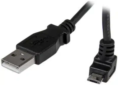StarTech.com Cable Adaptador 50cm USB A Macho a Micro USB B Macho Acodado en Ángulo hacia Arriba para Teléfono Móvil - Imagen 2