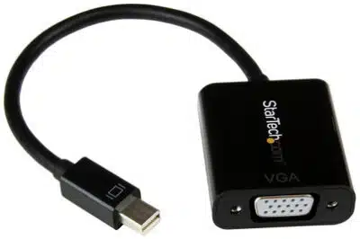 StarTech.com Adaptador Mini DisplayPort a VGA - Convertidor Activo de Mini DP a VGA Video 1080p con Certificación VESA - mDP 1.2 o Thunderbolt 1/2 Mac/PC a Monitor VGA -VGA Negro