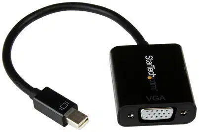 20820693_9882500883 StarTech.com Adaptador Mini DisplayPort a VGA - Convertidor Activo de Mini DP a VGA Video 1080p con Certificación VESA - mDP 1.2 o Thunderbolt 1/2 Mac/PC a Monitor VGA -VGA Negro - Imagen 1