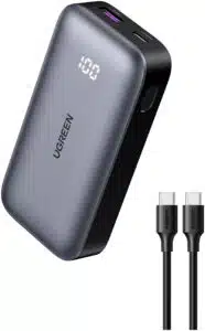 Ugreen 10000mAh Mini Powerbank Quick Charging 30W Gris - Imagen 3