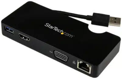 StarTech.com Replicador de Puertos USB 3.0 de Viajes con HDMI o VGA - Docking Station para Laptop