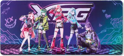 XPG Frontline XL Saga Cojín de ratón para Juegos Negro, Multicolor - Imagen 2