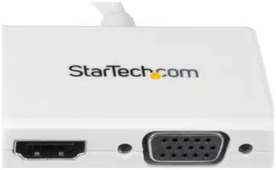 StarTech.com Adaptador Mini DP de Audio/Video para Viajes - Convertidor Mini DisplayPort a HDMI o VGA - 1080p Blanco - Imagen 3