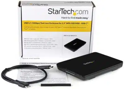 StarTech.com Gabinete USB 3.1 (10 Gbps) sin herramientas para DD/SSD SATA de 2,5" - Gabinete USB-C - Imagen 5
