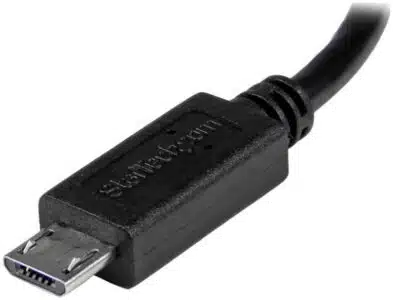 StarTech.com Cable USB OTG de 20cm - Cable Adaptador Micro USB a Mini USB - Macho a Macho - Imagen 4