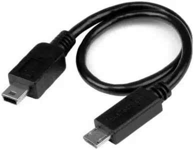 StarTech.com Cable USB OTG de 20cm - Cable Adaptador Micro USB a Mini USB - Macho a Macho - Imagen 2