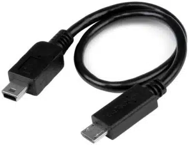 StarTech.com Cable USB OTG de 20cm - Cable Adaptador Micro USB a Mini USB - Macho a Macho