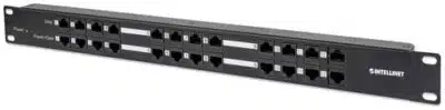 Patch Panel Intellinet de 12 Puertos con Paso de Energía Passive