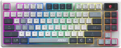 Teclado Gamer MSI Forge GK600 TKL Wireless Sky LED RGB Mecánico - Imagen 2