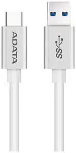 ADATA USB-C - USB 3.0, 1m cable USB USB 3.2 Gen 1 (3.1 Gen 1) USB C USB A 5 Gbit/s Blanco - Imagen 2