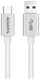 33695523_3020687144 ADATA USB-C - USB 3.0, 1m cable USB USB 3.2 Gen 1 (3.1 Gen 1) USB C USB A 5 Gbit/s Blanco - Imagen 1