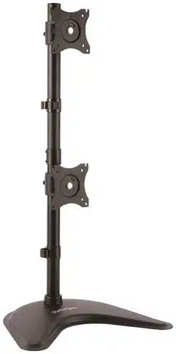 36241457_3614677253 StarTech.com Soporte Vertical de Acero de Servicio Pesado para dos Monitores - Base Ajustable VESA para Pantallas de hasta 27 Pulgadas - Imagen 1