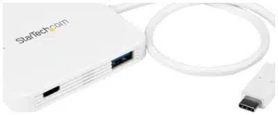 StarTech.com Concentrador Hub USB 3.0 USB-C a 2 Puertos USB-A con Entrega de Potencia - Adaptador USB Tipo C a USB A - Blanco - Imagen 2