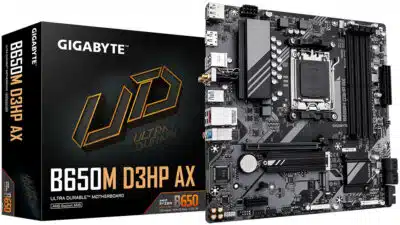 TARJETA MADRE GIGABYTE B650M D3HP AX / SOCKET AMD AM5 / RYZEN SERIE 9000 / DDR5 / DP / HDMI / WIFI 6E / MICRO ATX / GAMA MEDIA - Imagen 2