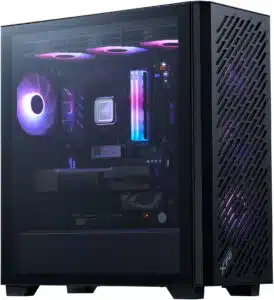 GABINETE XPG VALOR AIR PRO MID TOWER E ATX VIDRIO TEMPLADO  4 VENTILADORES VALORAIRPROMTA BKCWW - Imagen 2