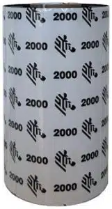 Cinta de cera Zebra 110 mm x 300m (4.33pulg x 984pies) 2000 - Imagen 2