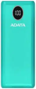 PowerBank ADATA P20000QCD - 20, 000 mAh. Compatible con Qualcomm QC 3.0 y USB Power Delivery 3.0. indicador digital de carga y 2 puertos USB-A y 1 USB-C AP20000QCD-DGT-CGN