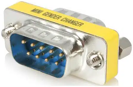 517284-startech.com_ StarTech.com Cambiador de Género DB9 Serial Slimline - M/M - Imagen 1