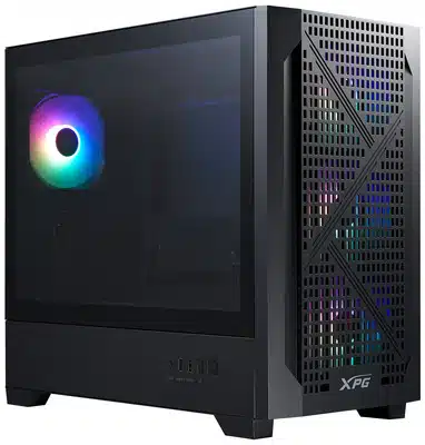 5479845f75179224f2b113f01ee712ef1c259d8d GABINETE XPG LANDER300 MID TOWER ATX PANEL VIDRIO TEMPLADO CON 4 VENTILADORES LANDER300MAA BKCWW - Imagen 1