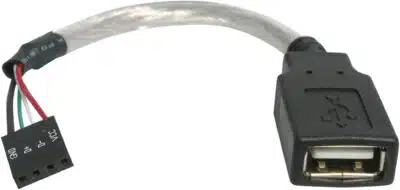 StarTech.com Cable de 15cm Adaptador Extensor USB 2.0 a IDC 4 pines - Conector a Placa Madre - Hembra a Hembra - Imagen 2