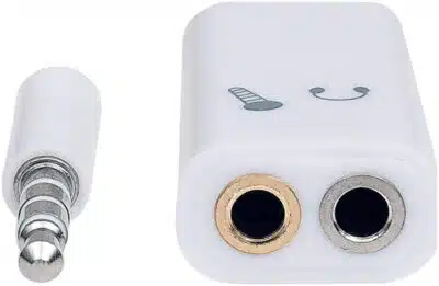 Manhattan Adaptador Audio Estéreo 3.5 mm 2 a1 para Micrófono Y Audífonos - Imagen 4
