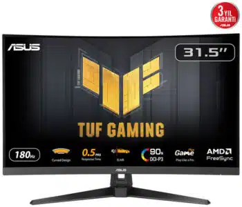 Monitor Gamer Curvo ASUS LCD 31.5" 2560x1440 FreeSync 180Hz