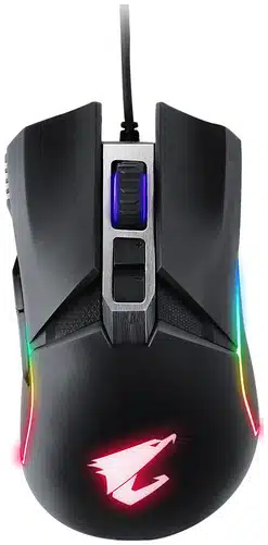 65187932_7296898496-1 GIGABYTE AORUS M5 ratón Juego Diestro USB tipo A Óptico 16000 DPI - Imagen 1