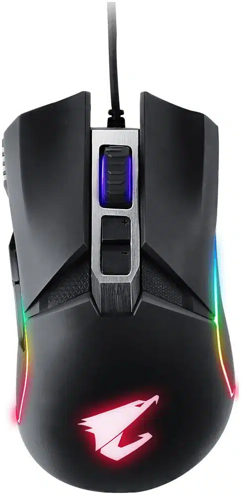 65187932_7296898496 GIGABYTE AORUS M5 ratón Juego Diestro USB tipo A Óptico 16000 DPI - Imagen 1