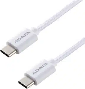 CABLE ADATA TIPO C A TIPO C 200 CM TRENZADO CON FIBRA DE NYLON BLANCO CACC200PNWH - Imagen 3