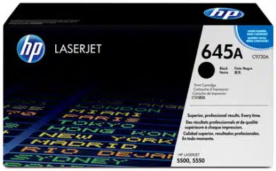 HP Cartucho original de tóner negro 645A LaserJet