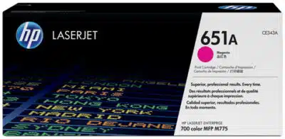 HP Cartucho original de tóner magenta 651A LaserJet