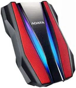 DISCO DURO EXTERNO ADATA AHD770G 1TB ROJO USB 3.2 RGB RESISTENTE A GOLPES AHD770G 1TU32G1 CRD