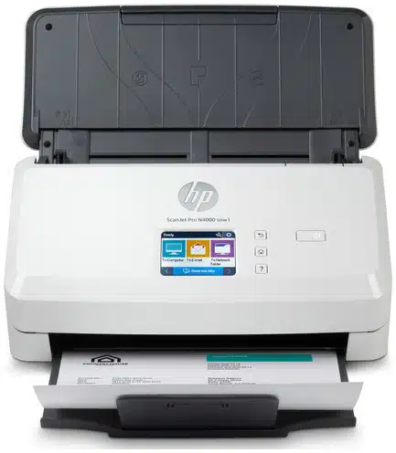 77002344_0148129462 HP ScanJet Pro N4000 snw1 Escáner alimentado con hojas 600 x 600 DPI A4 Negro, Blanco - Imagen 1