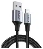 798855cc409176a8100fed3cd791ad5b-1 Ugreen UG-60156 1 m Negro, Plata - Imagen 1