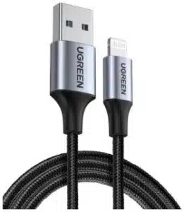 Ugreen UG-60156 1 m Negro, Plata - Imagen 2