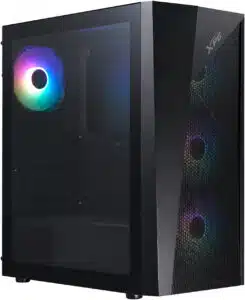 GABINETE XPG LANDER500 MEDIATORRE ATX VIDRIO TEMPLADO NEGRO LANDER500MTA BKCWW - Imagen 2