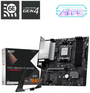 MSI PRO B840M-P WIFI6E placa base AMD B840 Enchufe AM5 Micro ATX - Imagen 5