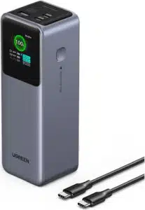 Ugreen 25000mAh 200W Fast Charging Powerbank Gris - Imagen 3
