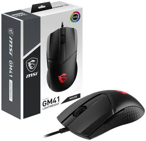 88556965_0585219176 MSI CLUTCH GM41 LIGHTWEIGHT ratón Juego Diestro USB tipo A Óptico 16000 DPI - Imagen 1