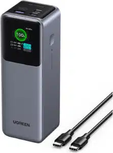 Ugreen 25000mAh 200W Fast Charging Powerbank Gris - Imagen 2